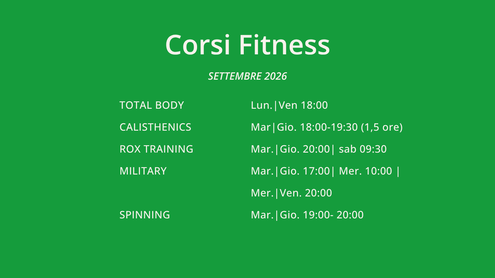 Palinsesto corsi fitness Settembre 2026_Netium Giovinazzo